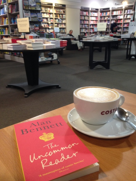 coffee at Waterstones with Alan Bennett